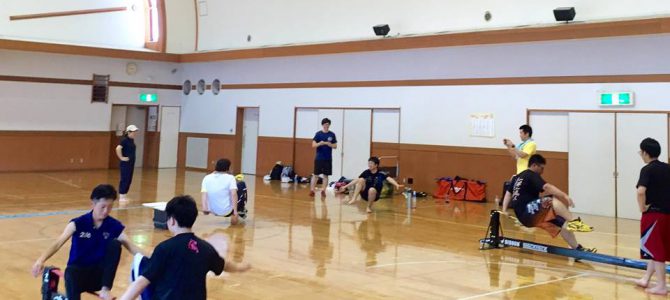 スラックライン＆ドッジビーレクinルーキーズカレッジ